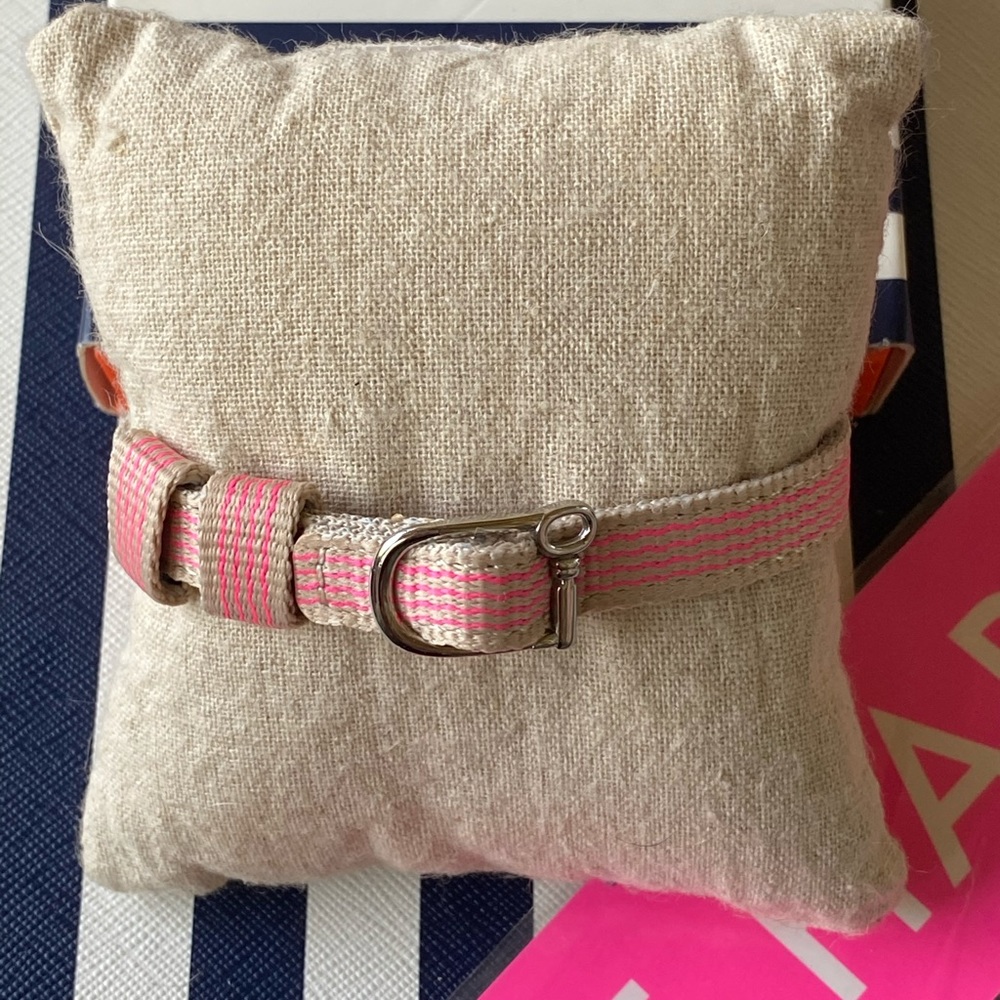 NWT Single Keep Collective Woven Coral/Navy Band